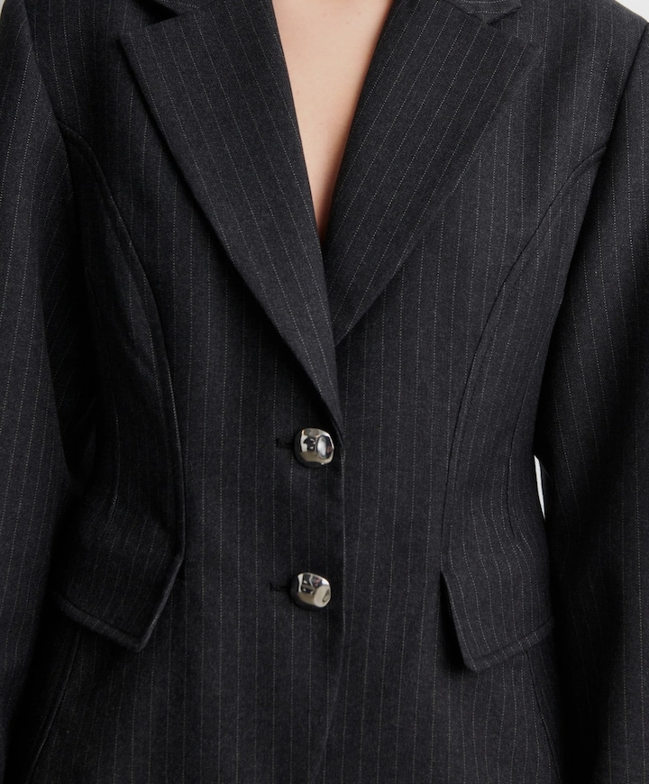 Dames blazer grijs