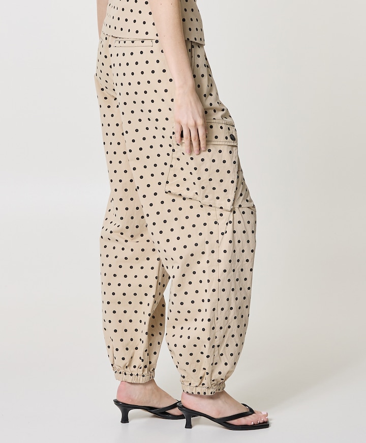 DiddiCC Cargo Dot  LL dames broek beige