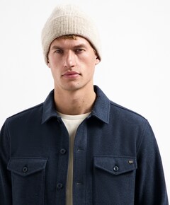 Heren overshirt blauw
