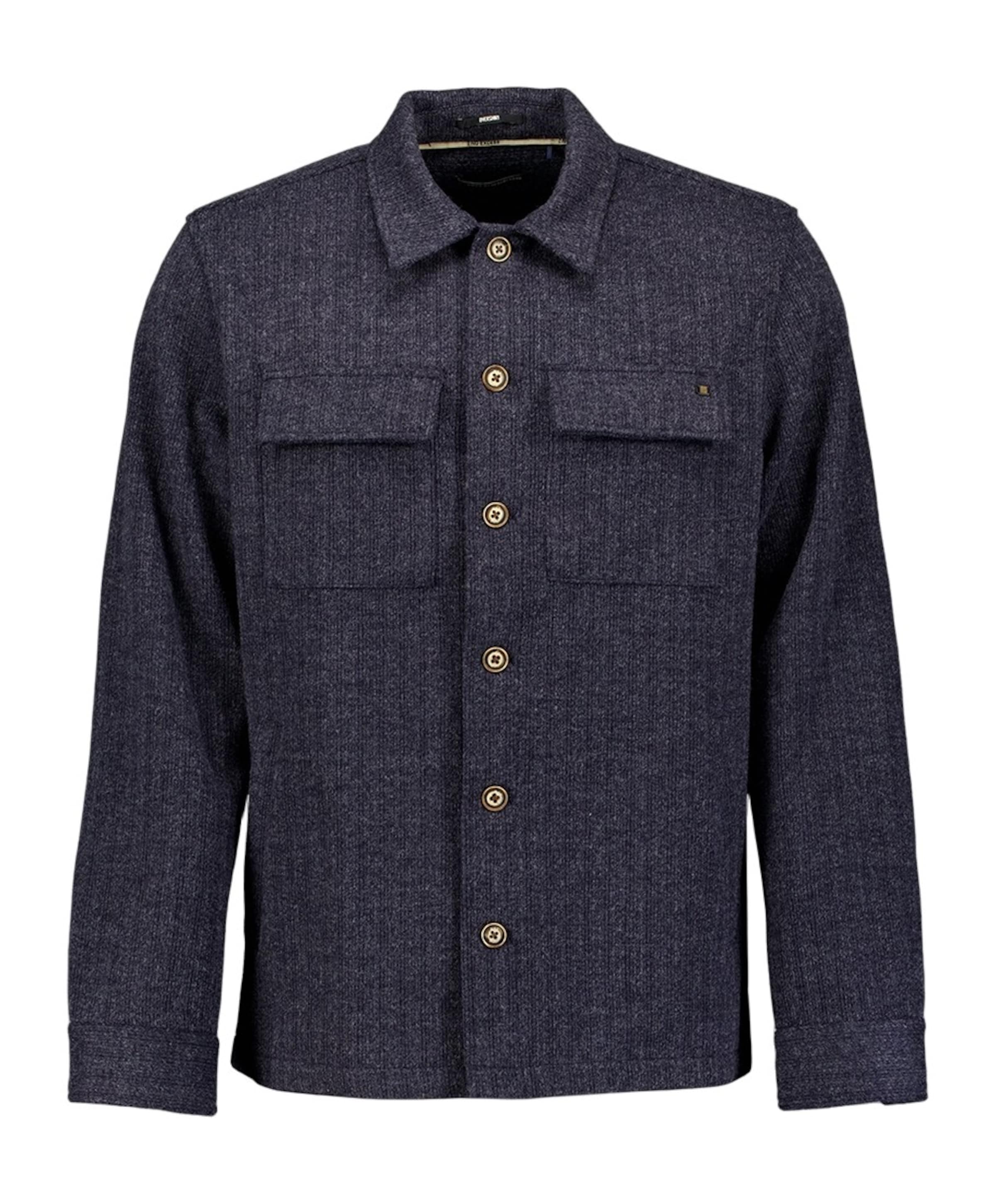 Heren overshirt blauw
