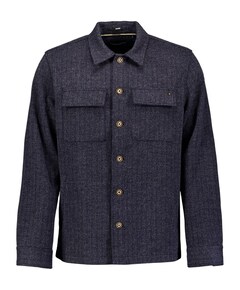 Heren overshirt blauw