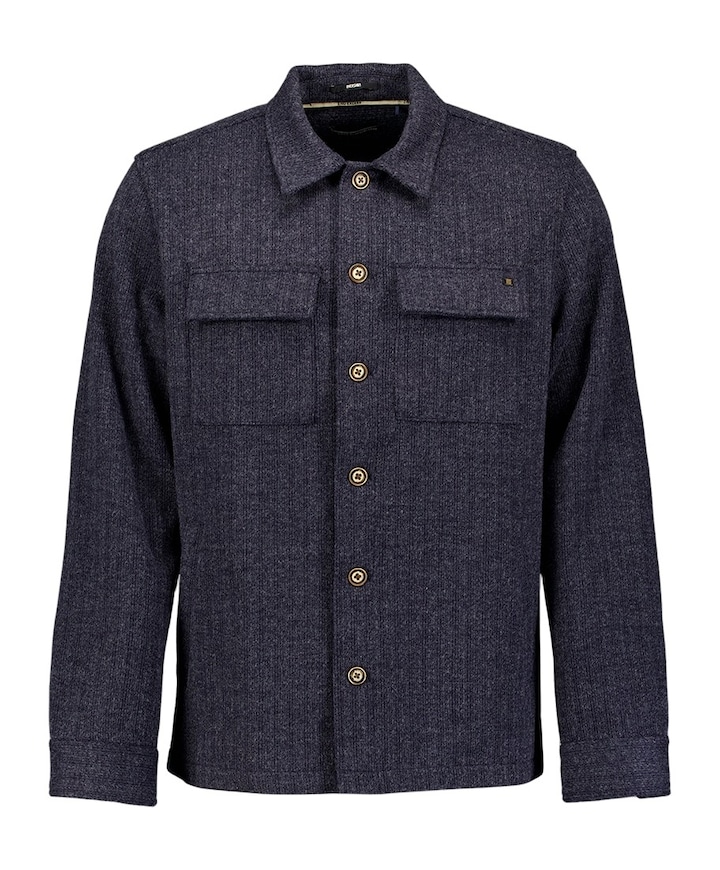 Heren overshirt blauw