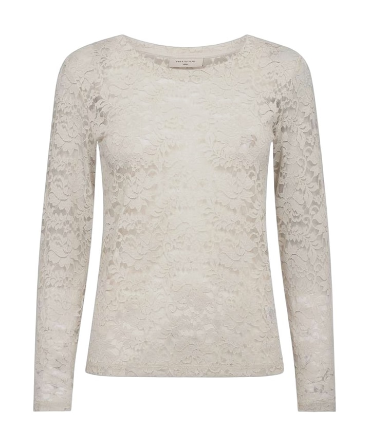 Dames T-shirt beige