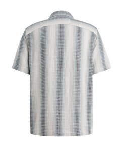 Heren overhemd korte mouw blauw