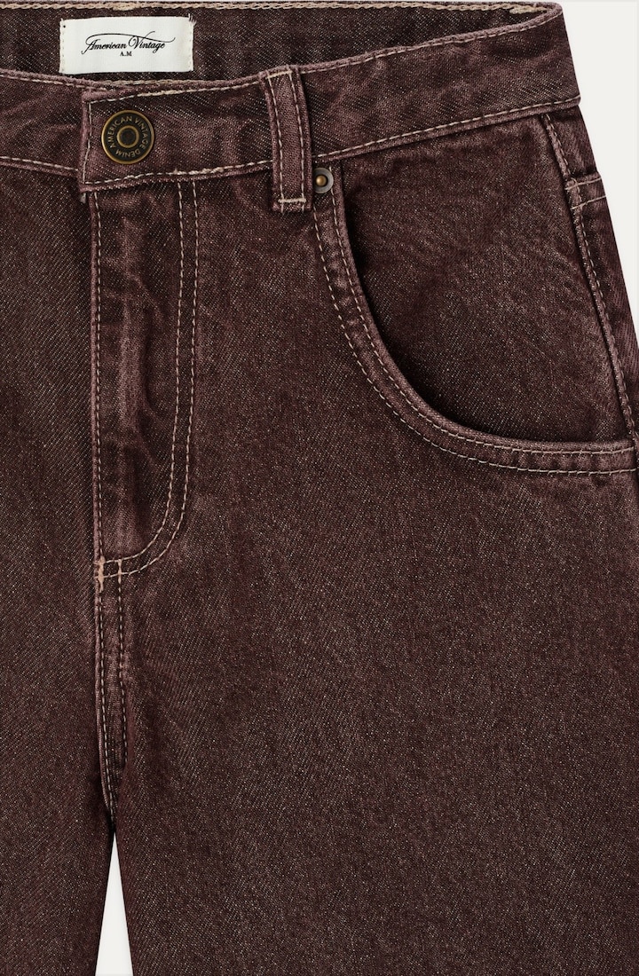 Oshow uniseks jeans  bruin