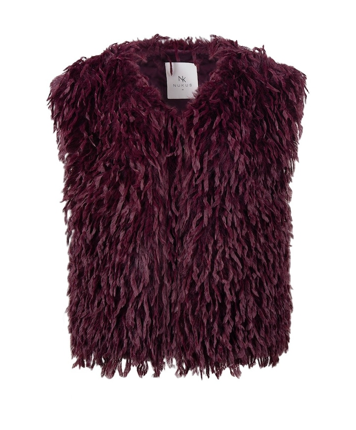 Dames gilet bordeaux