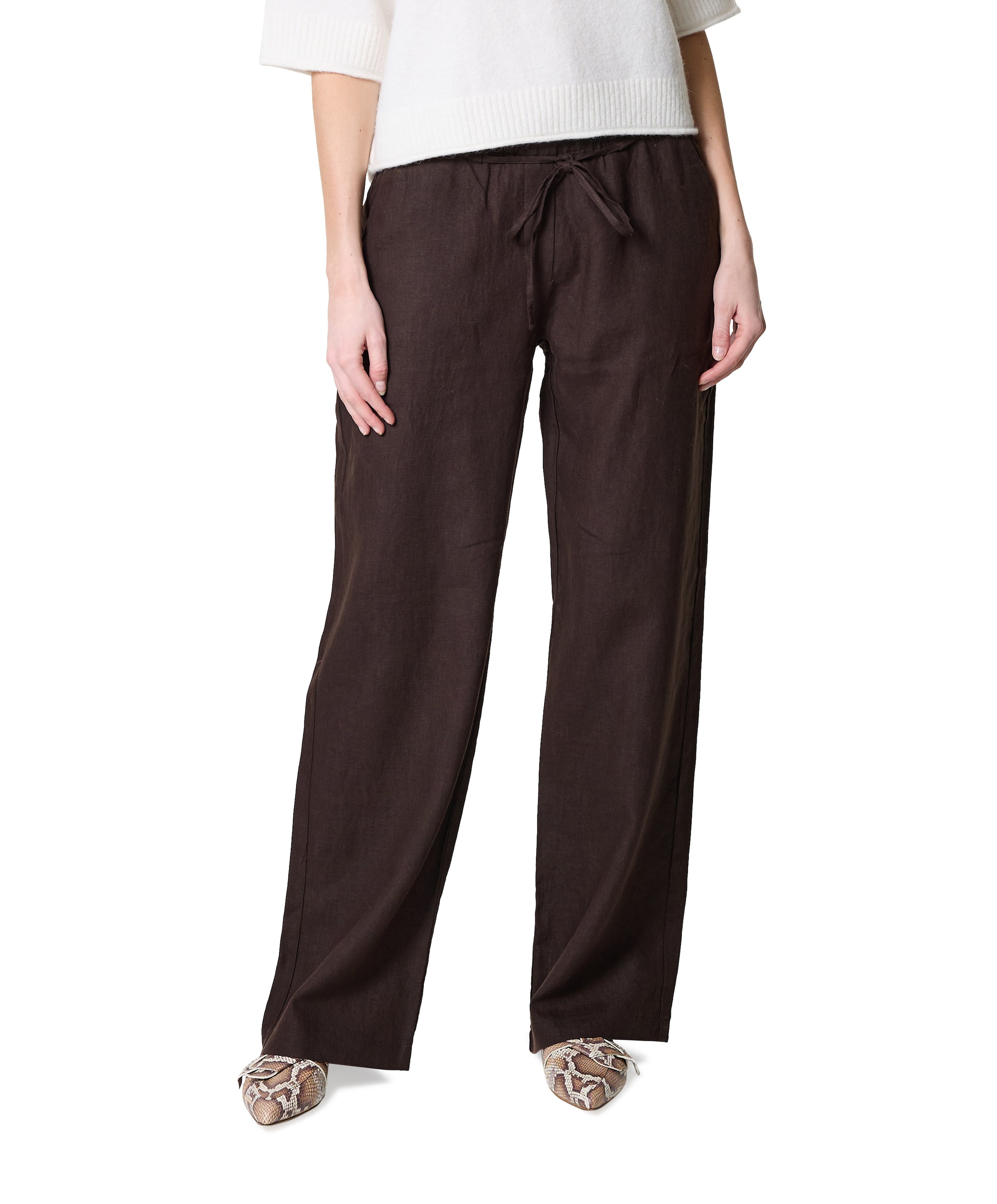 CHIARA BELT dames pantalon bruin