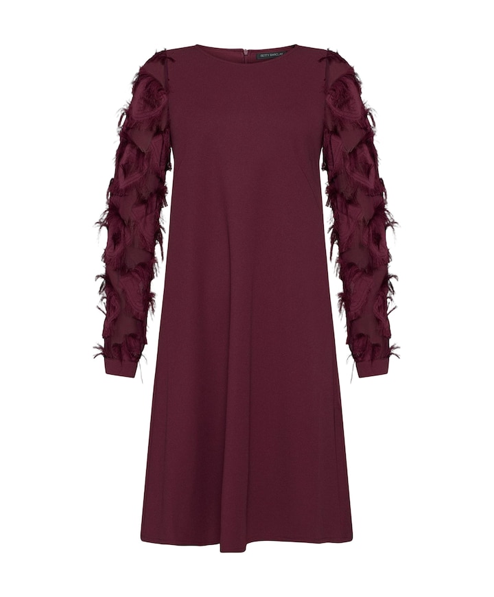 Dames jurk bordeaux