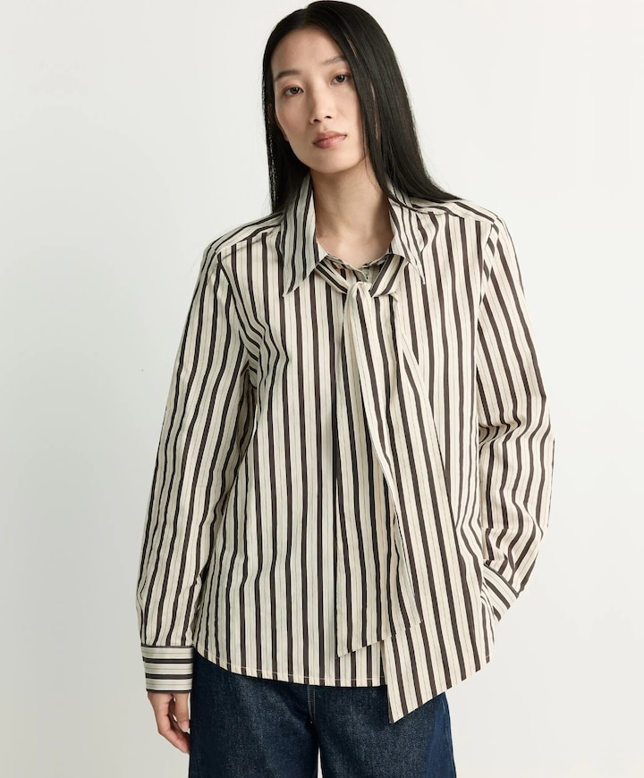 Dames blouse bruin