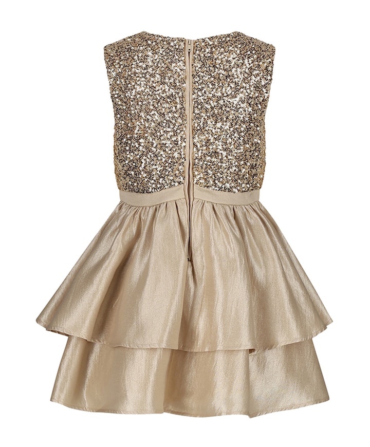 Meisjes jurk goud