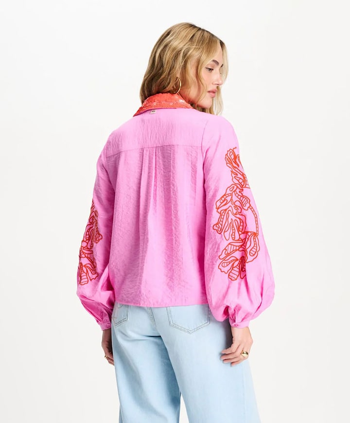 Dames blouse roze