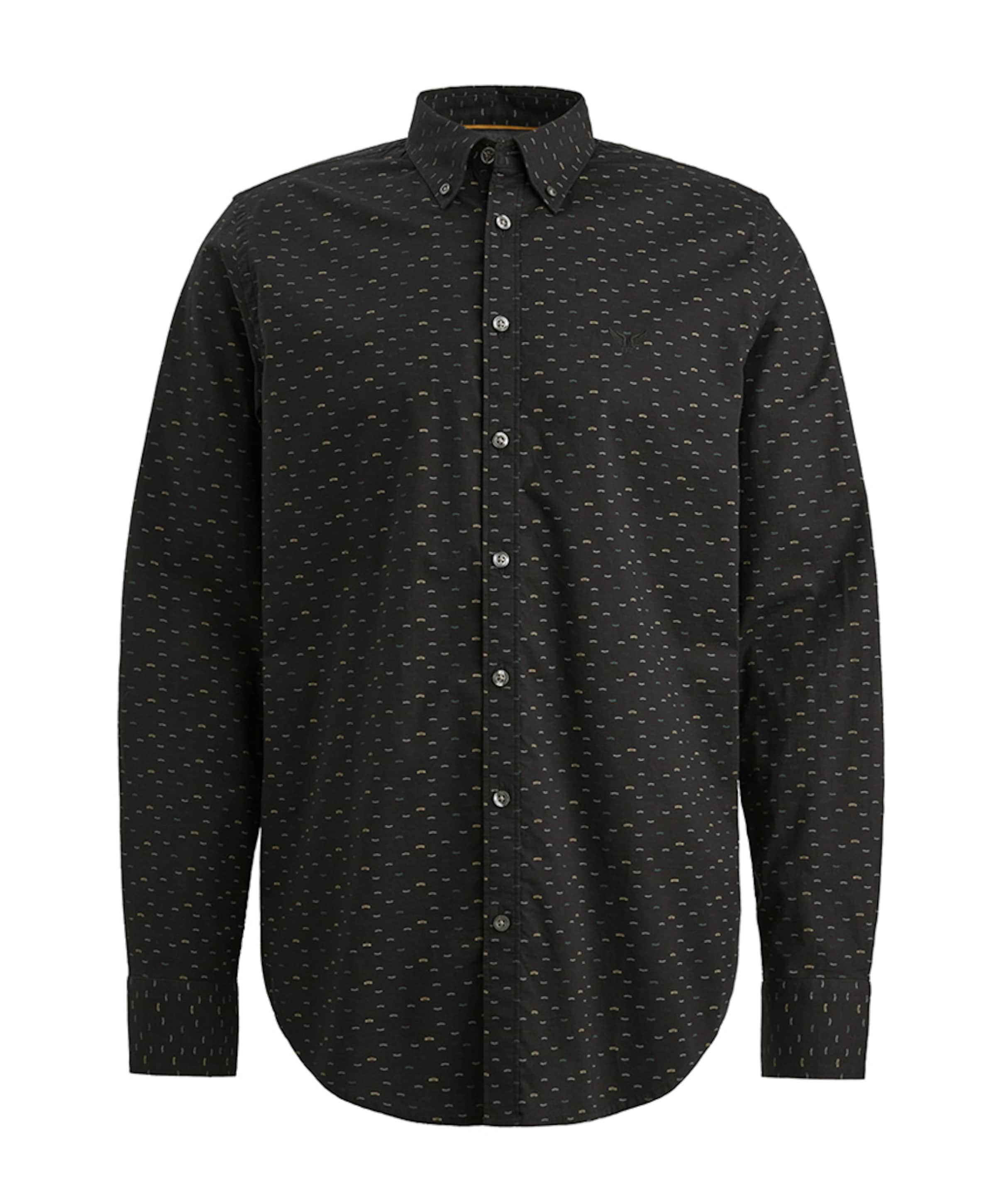 Heren overhemd lange mouw zwart