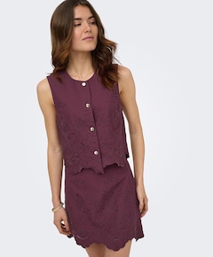 Dames gilet bordeaux