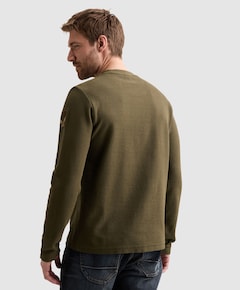 Heren longsleeve groen