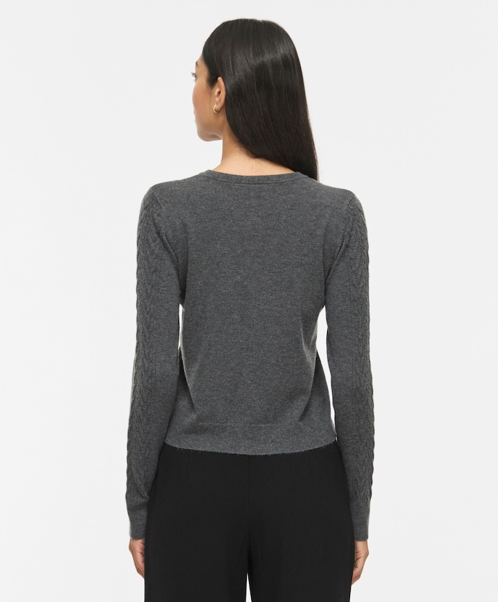 Dames vest grijs