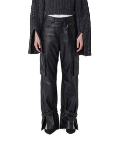 Marie Leather broek zwart