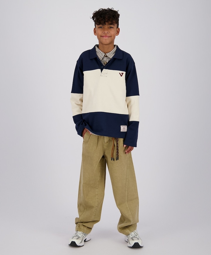 Jongens polo blauw