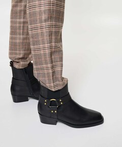 Ymani dames enkellaarzen zwart