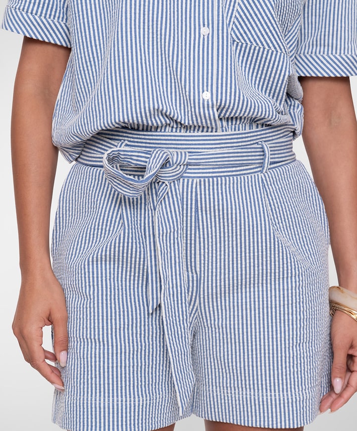 short dames korte broek blauw