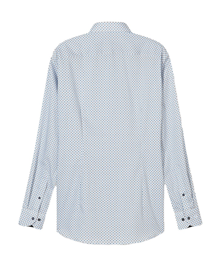 Heren overhemd lange mouw ecru