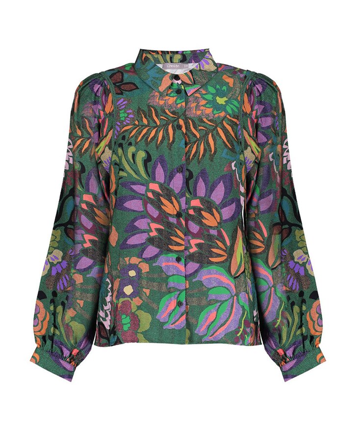 Dames blouse groen