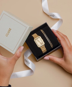 Dames horloge gift set goud