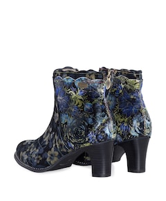 dames enkellaarzen blauw