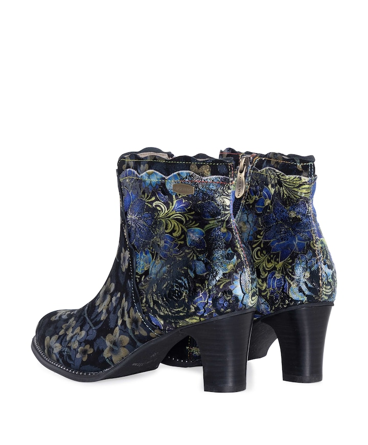 dames enkellaarzen blauw