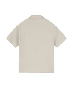 Jongens overhemd korte mouw beige