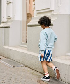 Stripes jongens korte broek blauw