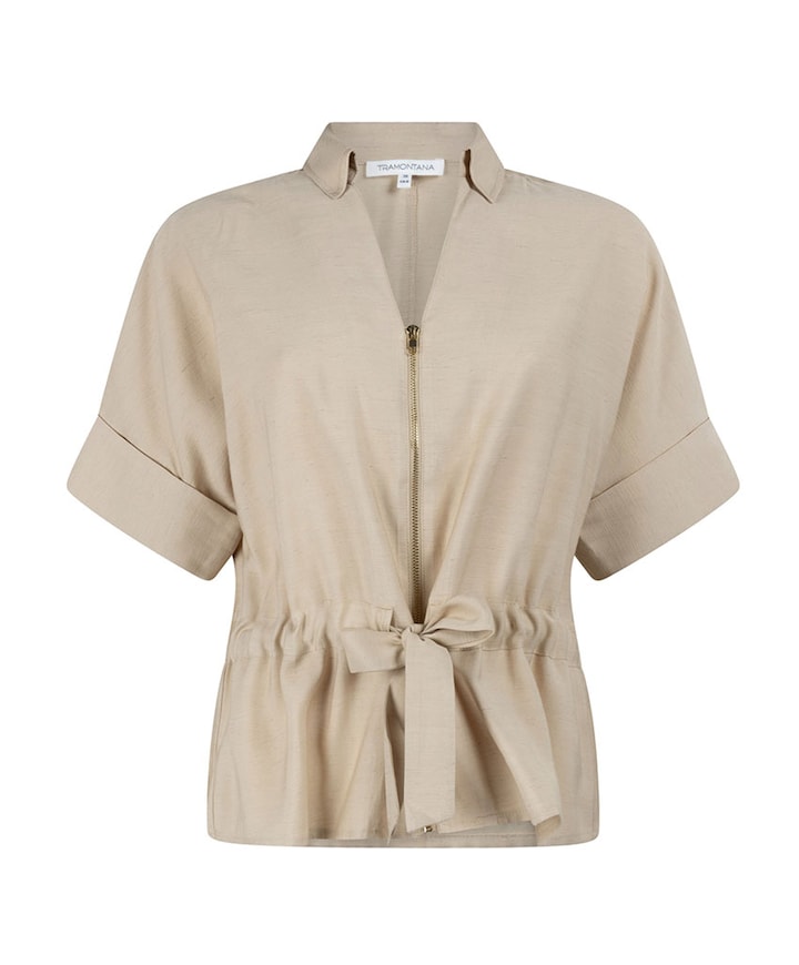 Dames blouse beige