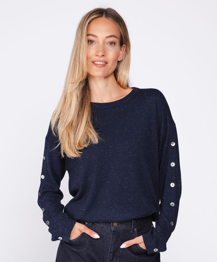 Dames trui blauw