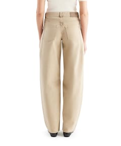 mid waist balloon jeans dames jeans beige