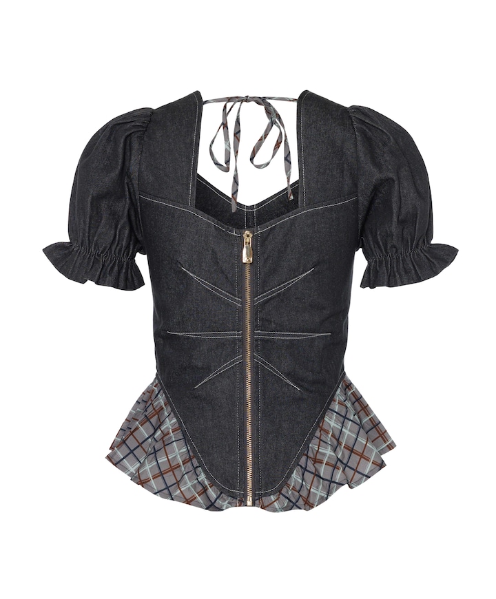 Dames top grijs