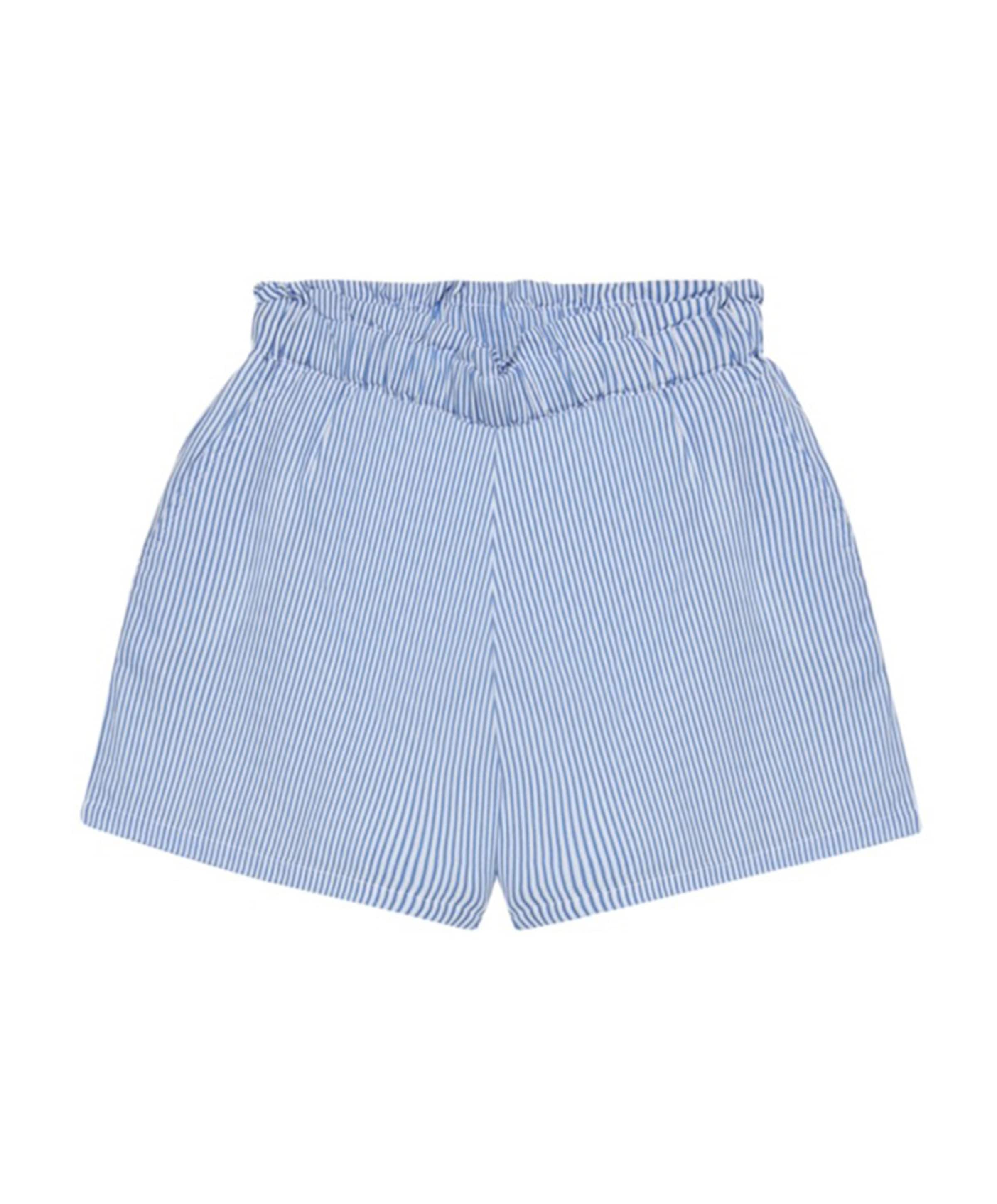 Stripe meisjes korte broek blauw