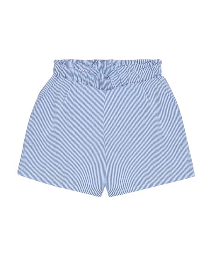Stripe meisjes korte broek blauw