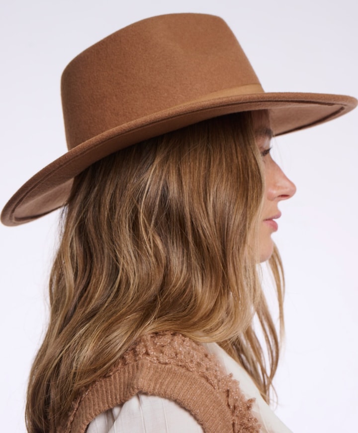 Dames hoed beige