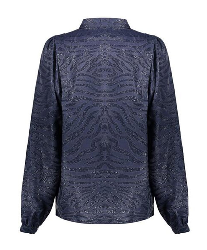 Dames blouse blauw