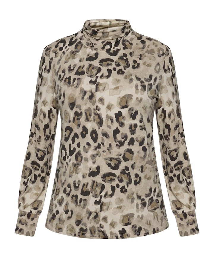 Dames longsleeve beige