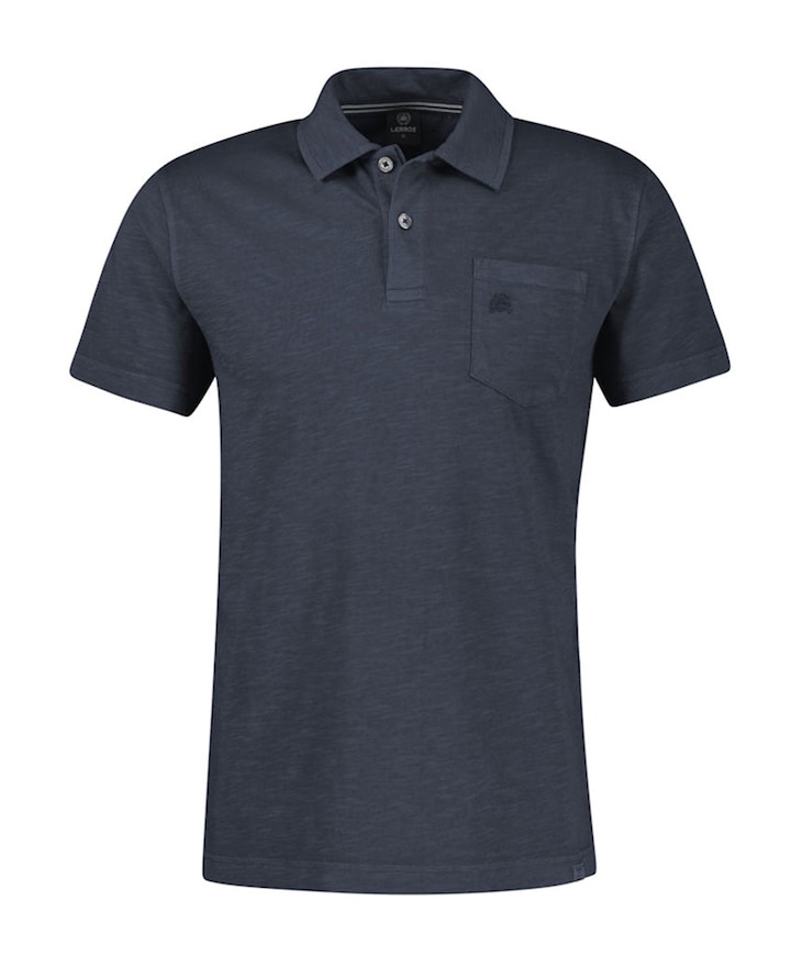 Heren polo blauw
