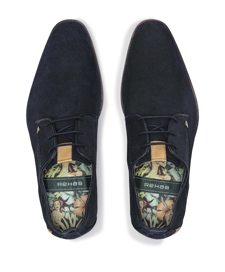 GREG WALL SUE heren veterschoenen blauw