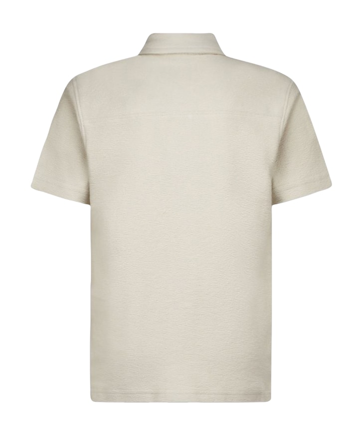 Jongens overhemd korte mouw beige