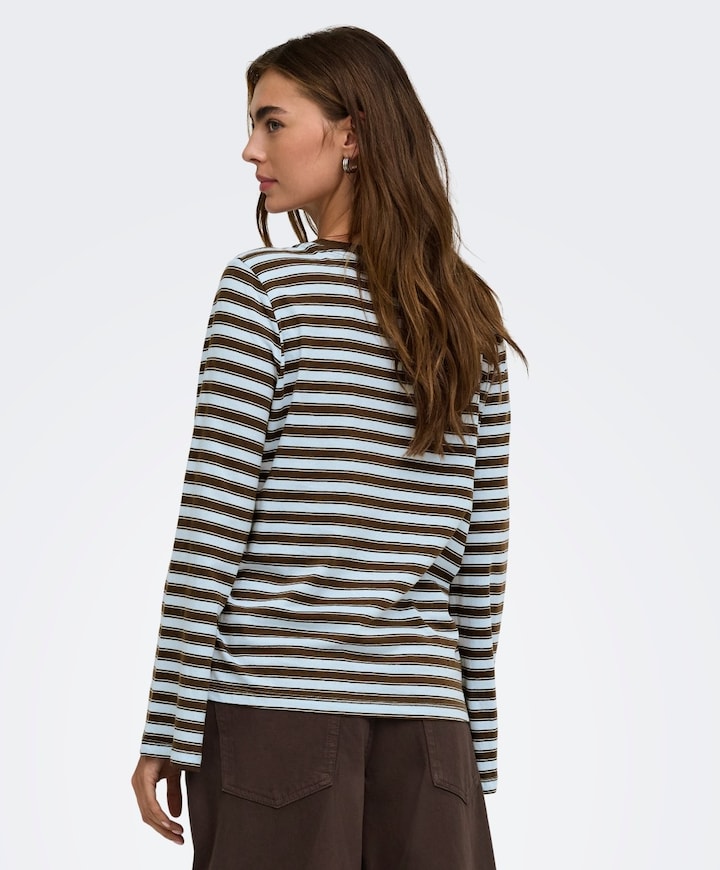 Dames longsleeve blauw