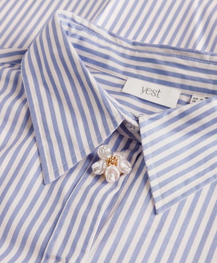 Dames blouse blauw