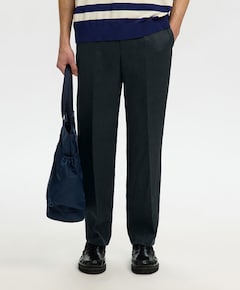 SLHREG-ENZO LINEN TRS heren broek zwart