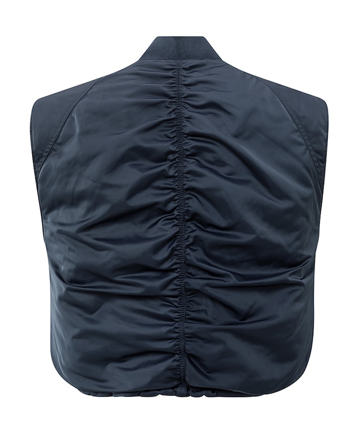 Dames omkeerbare bodywarmer blauw