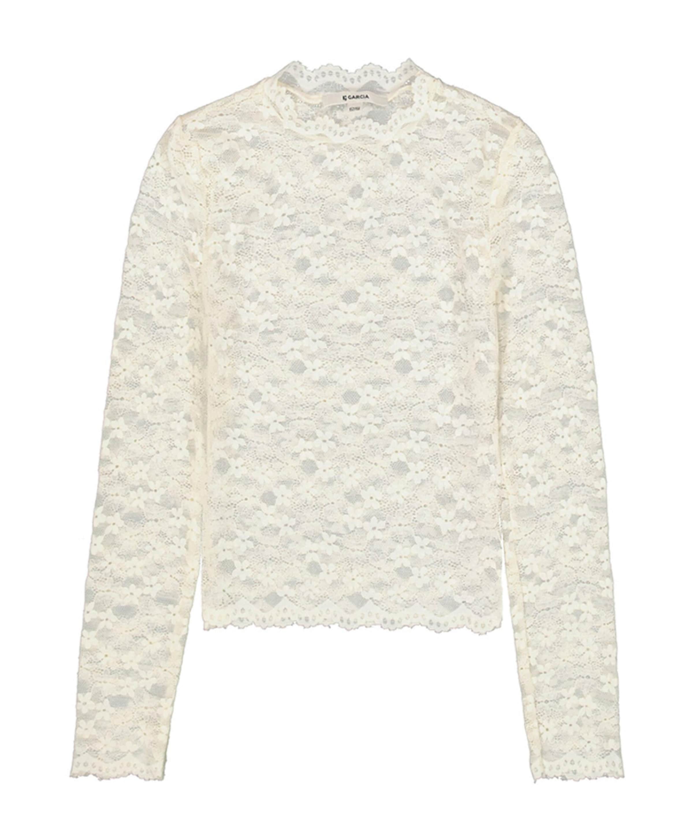 Meisjes longsleeve ecru