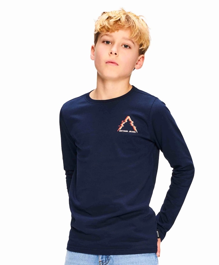 Jongens longsleeve blauw