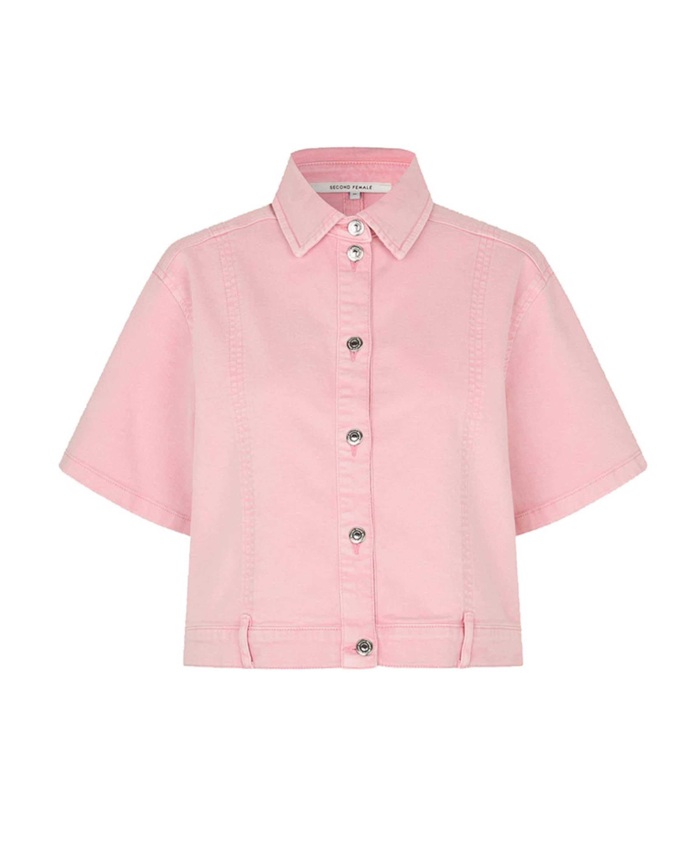 Dames spijkerblouse roze