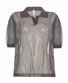 Dames polo grijs